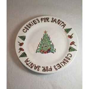 Cookies for Santa Plate Christmas Holiday 7.5”